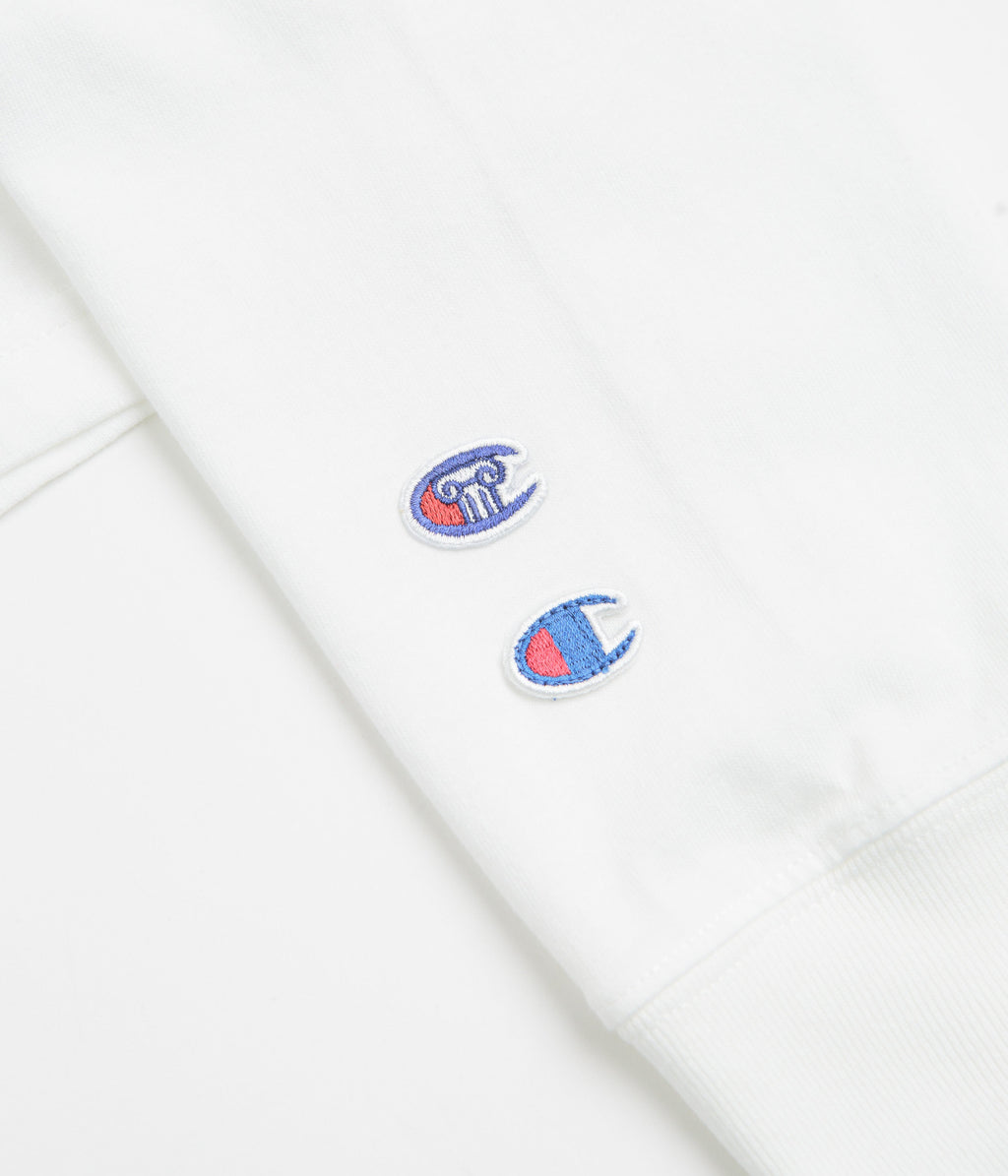 Champion x Aries Sponsor Long Sleeve T-Shirt - White