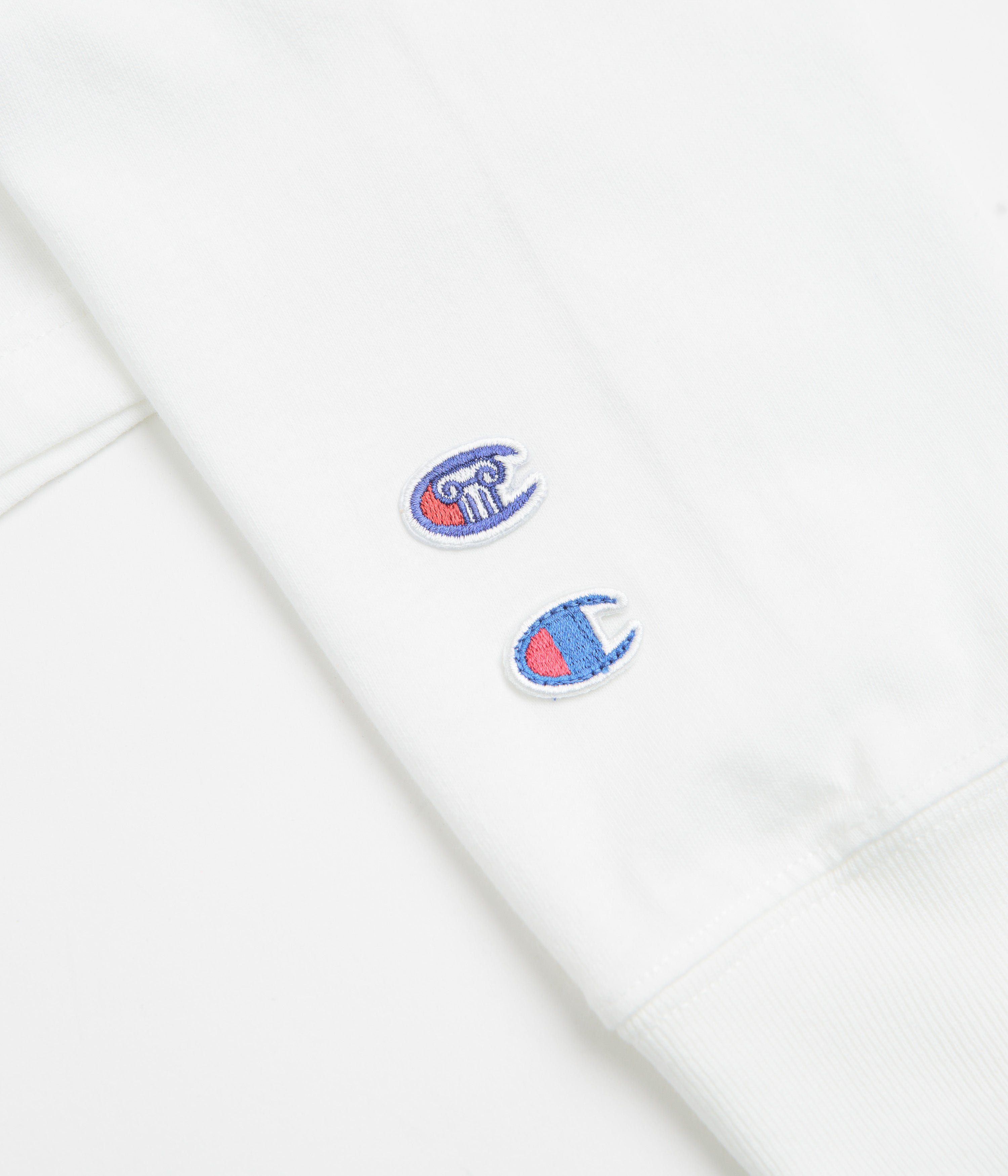 Champion x Aries Sponsor Long Sleeve T-Shirt - White