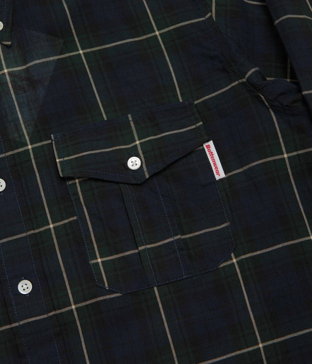 Battenwear BD Scout Shirt - Navy Plaid