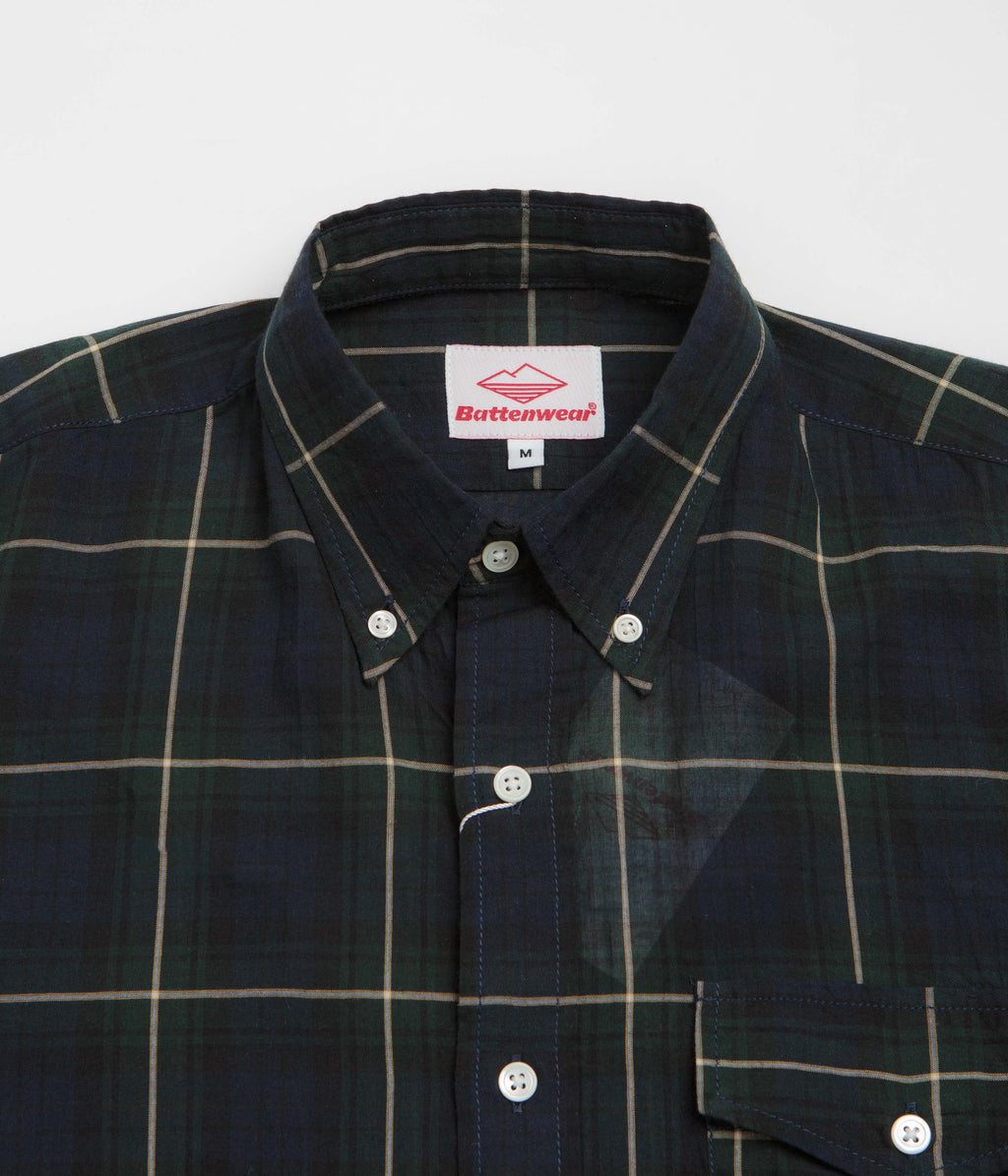 Battenwear BD Scout Shirt - Navy Plaid