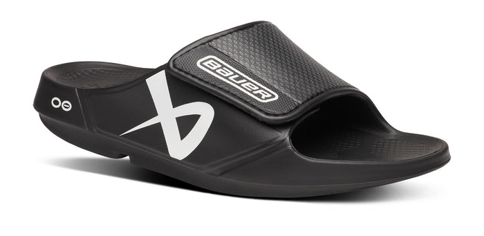 BAUER/OOFOS OOahh Sport Flex Sandal – Black main view