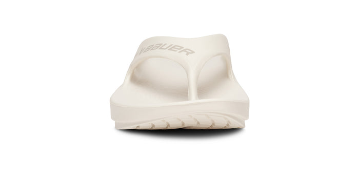 BAUER/OOFOS OOriginal Sport Sandal – Chalk front view