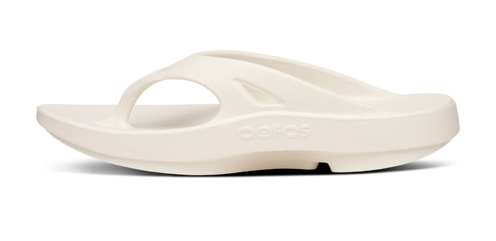 BAUER/OOFOS OOriginal Sport Sandal – Chalk medial view