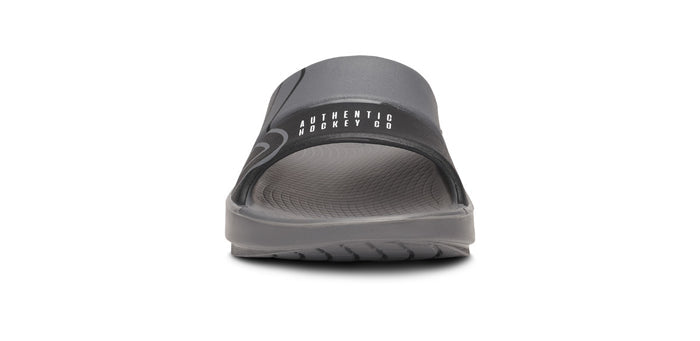 BAUER/OOFOS OOahh Sport Slide Sandal - Slate front view
