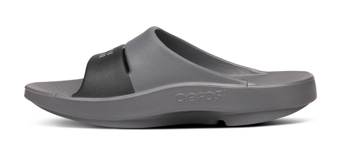 BAUER/OOFOS OOahh Sport Slide Sandal - Slate medial view