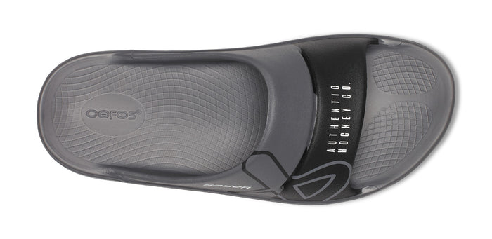 BAUER/OOFOS OOahh Sport Slide Sandal - Slate top view