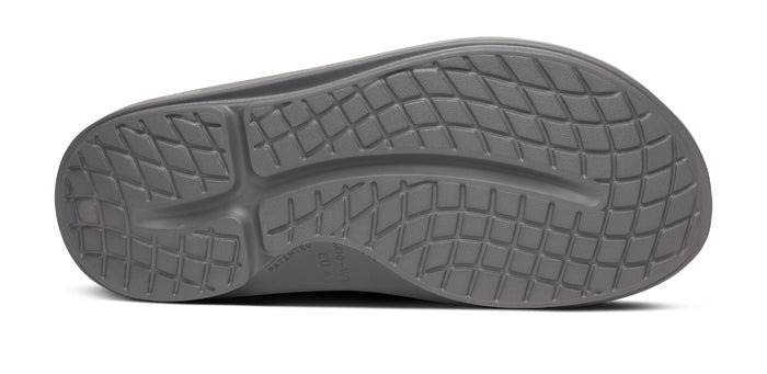 BAUER/OOFOS OOahh Sport Slide Sandal - Slate bottom view