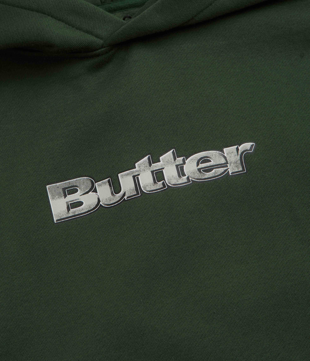Butter Goods Alloy Logo Hoodie - Bottle Green