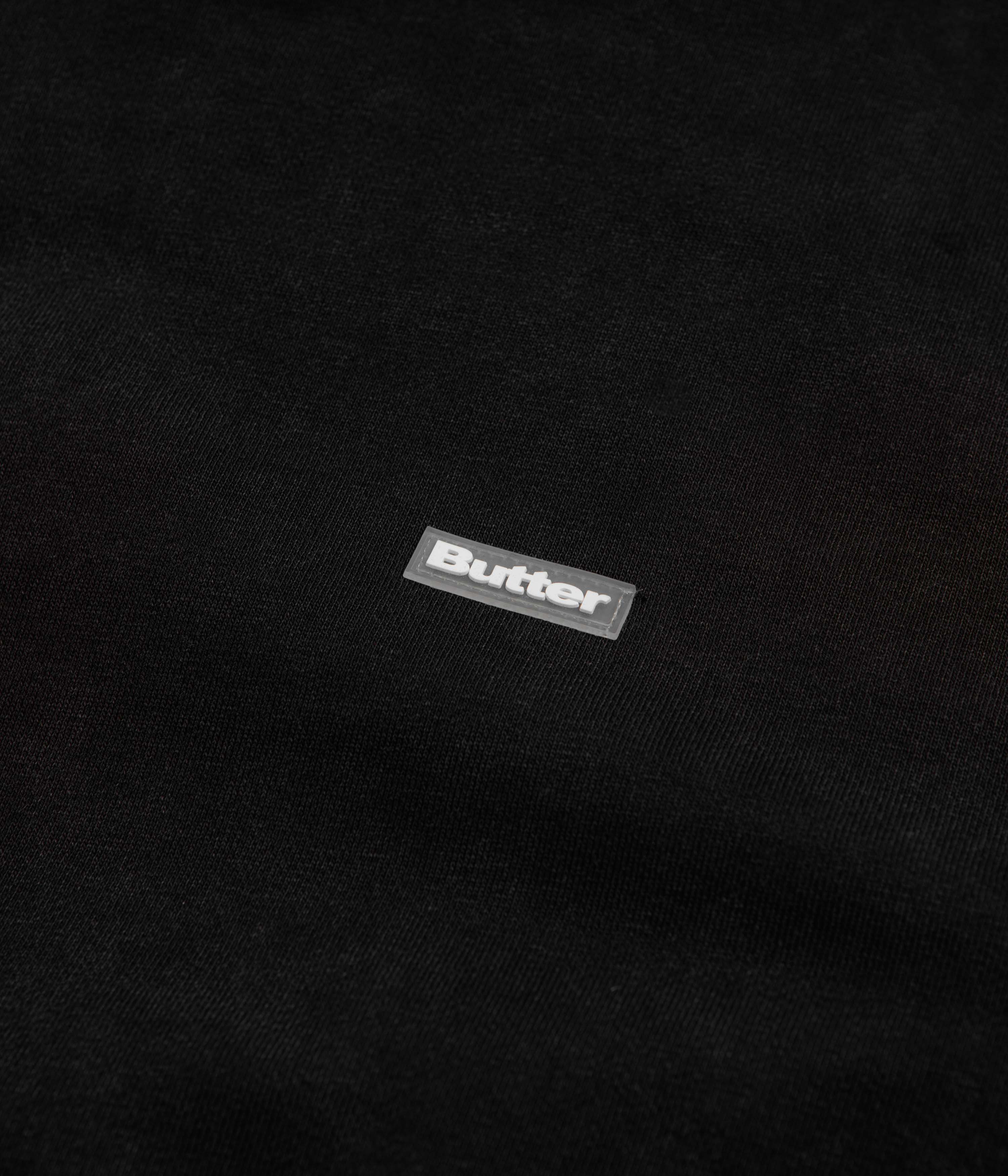 Butter Goods Basic Hoodie - Washed Black / Black