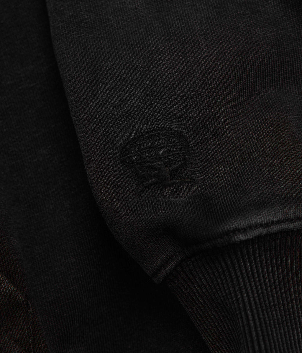 Butter Goods Basic Hoodie - Washed Black / Black