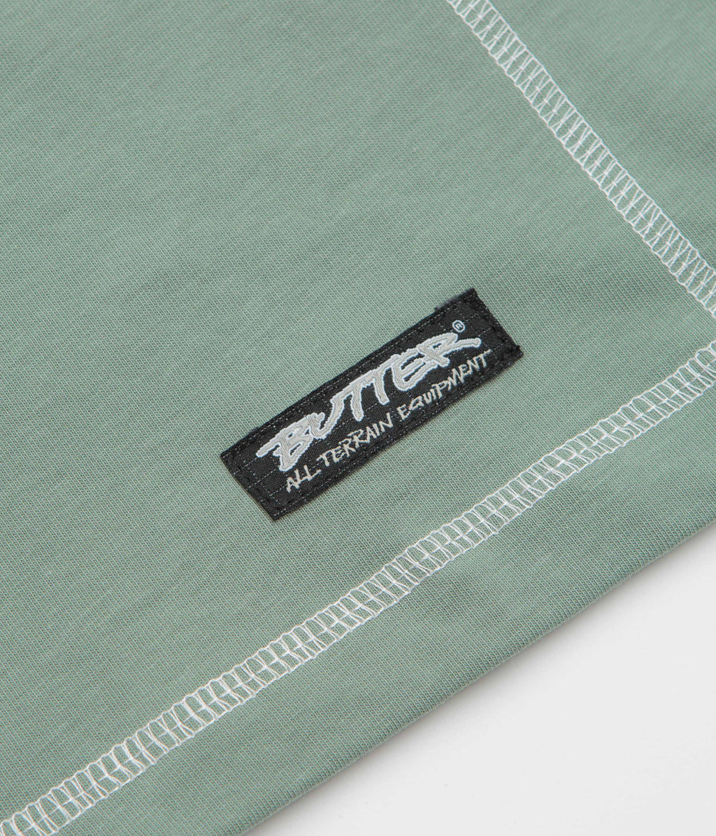 Butter Goods Cliff Contrast T-Shirt - Dull Mint