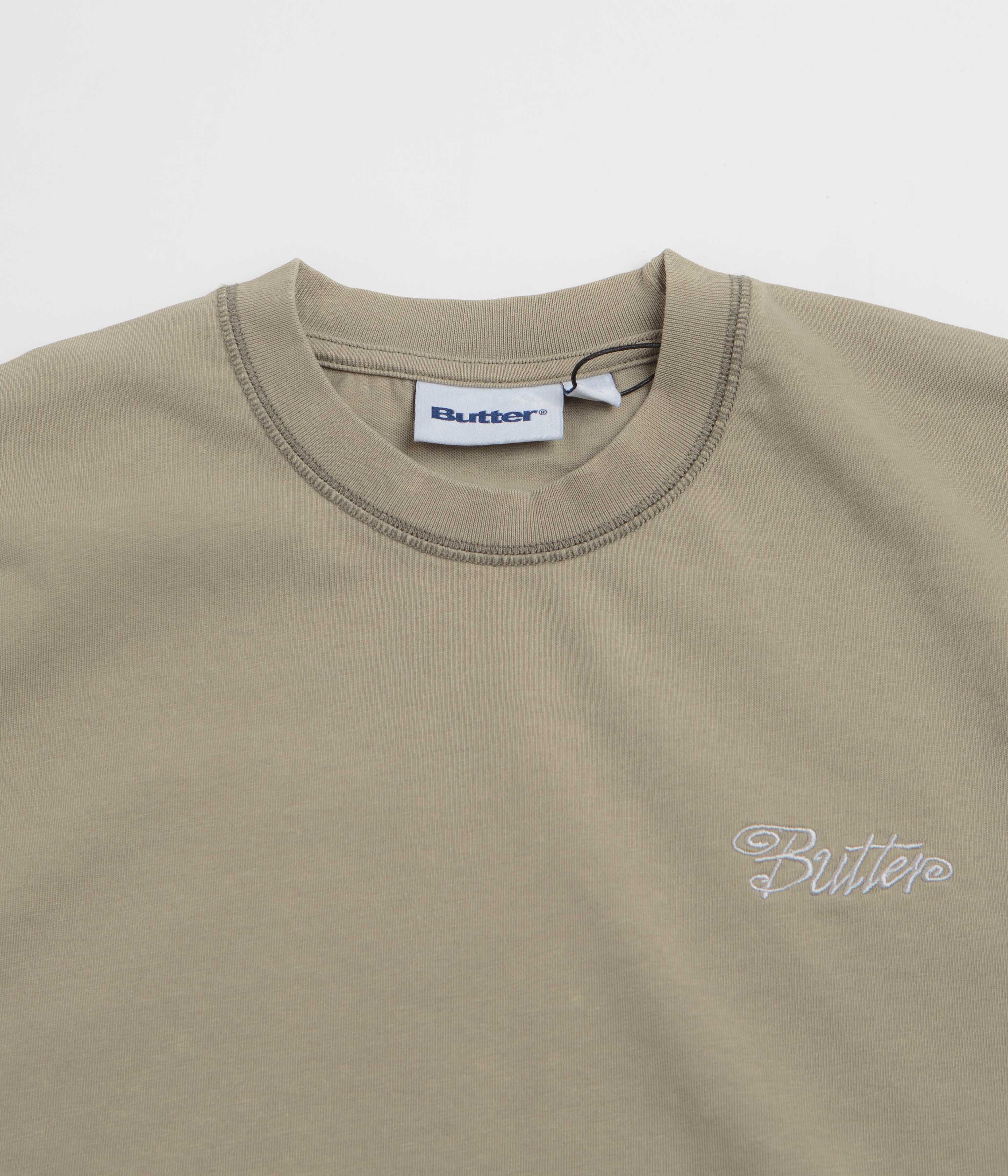 Butter Goods Jive Overlock Stitch T-Shirt - Distressed Cove