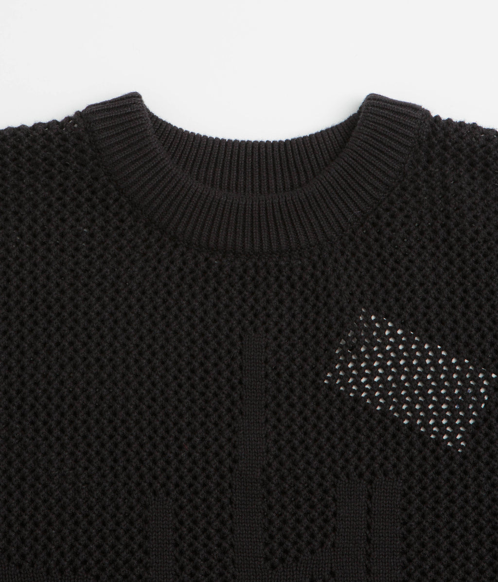 Butter Goods Scribble Knit Sweatshirt - Black