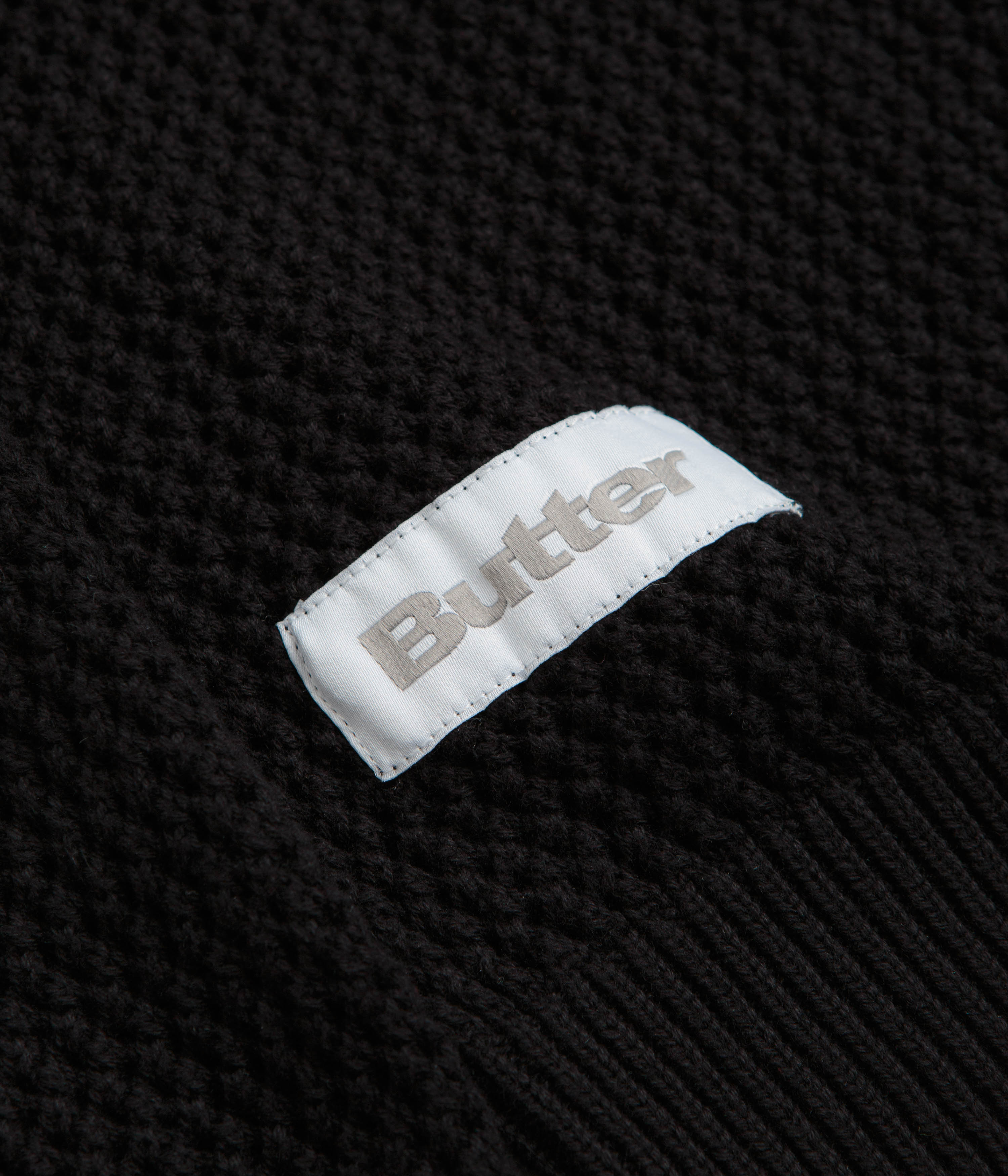 Butter Goods Scribble Knit Sweatshirt - Black