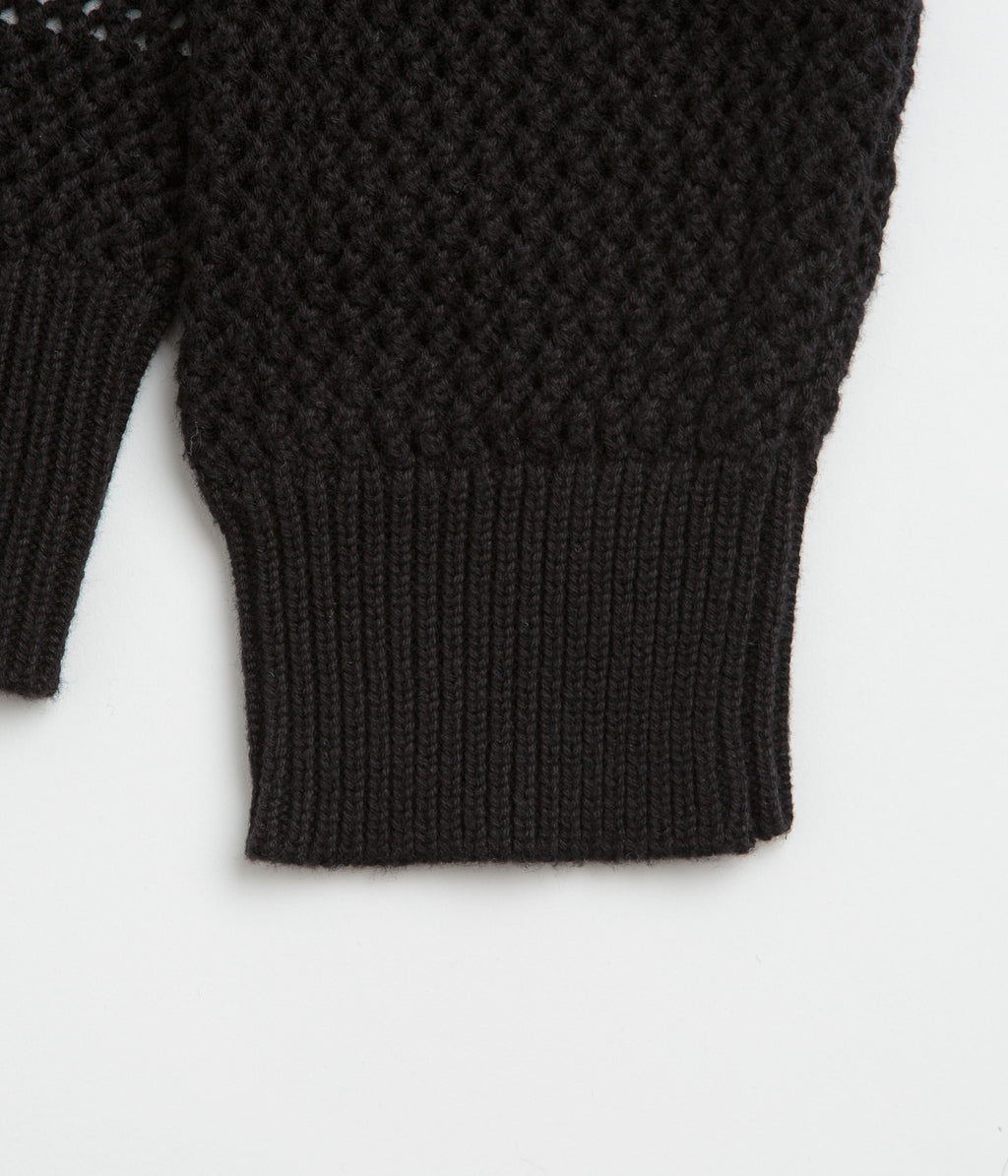 Butter Goods Scribble Knit Sweatshirt - Black