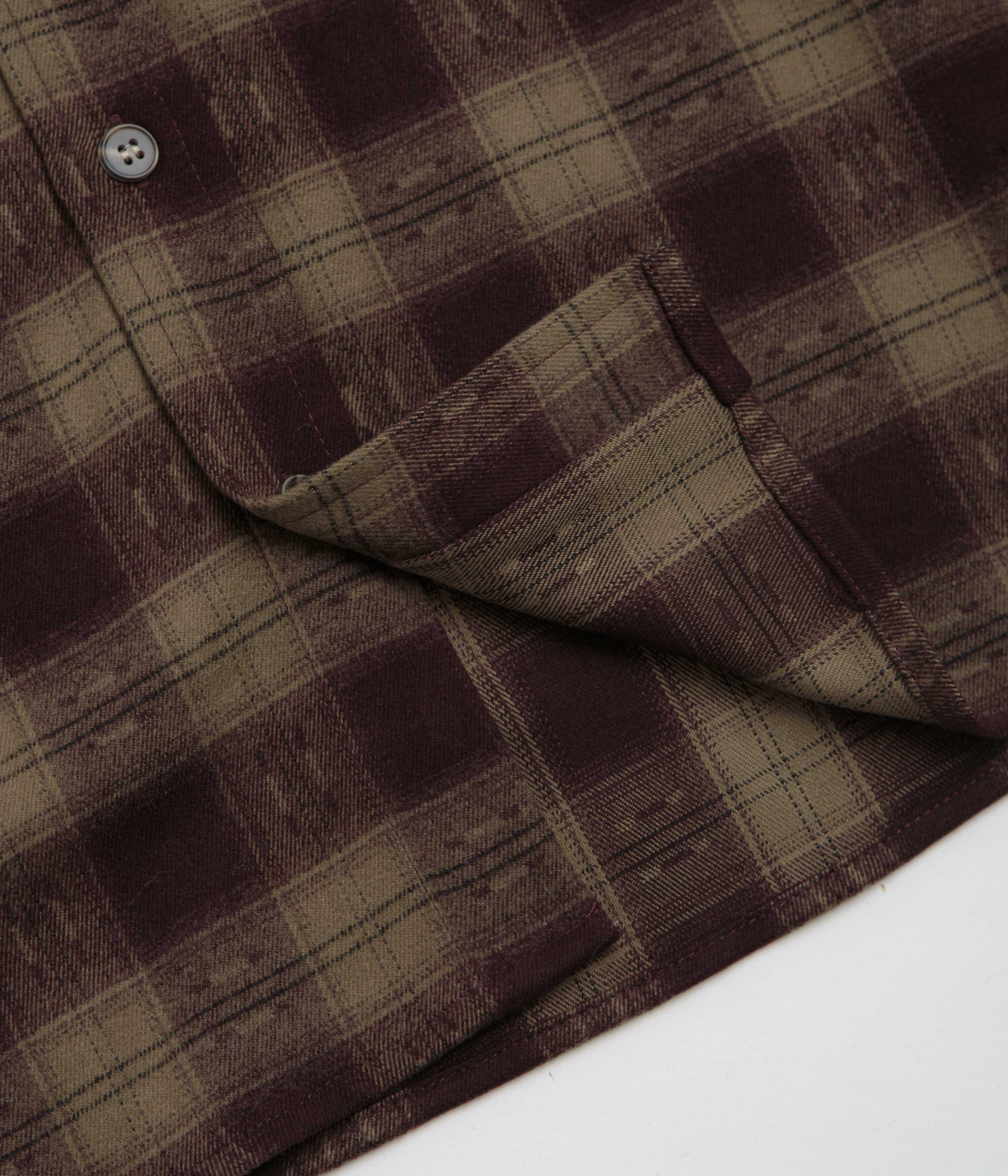 Butter Goods Sirocco Shirt - Plum / Taupe