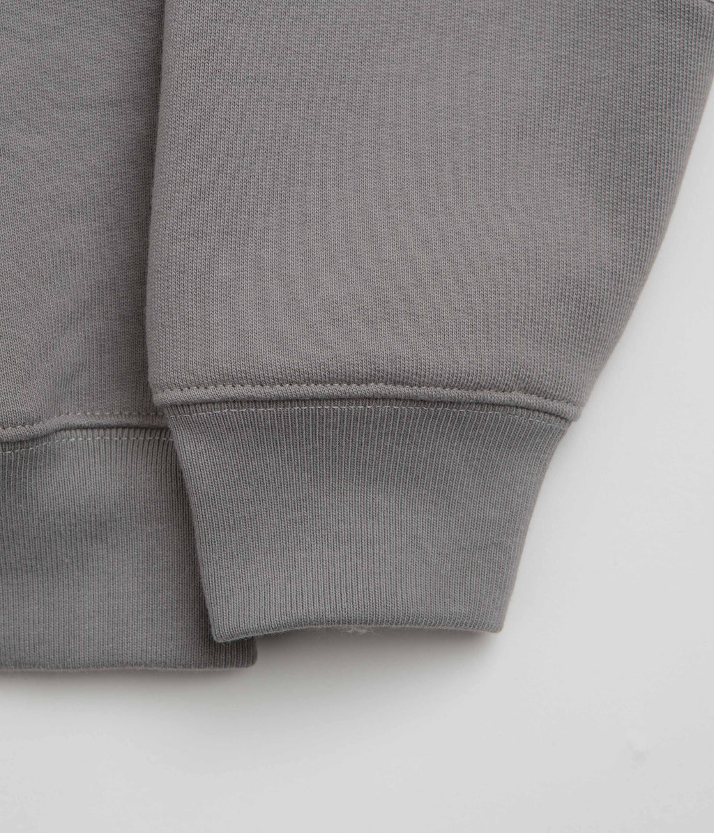 Butter Goods Tread Crewneck Sweatshirt - Concrete / Moss