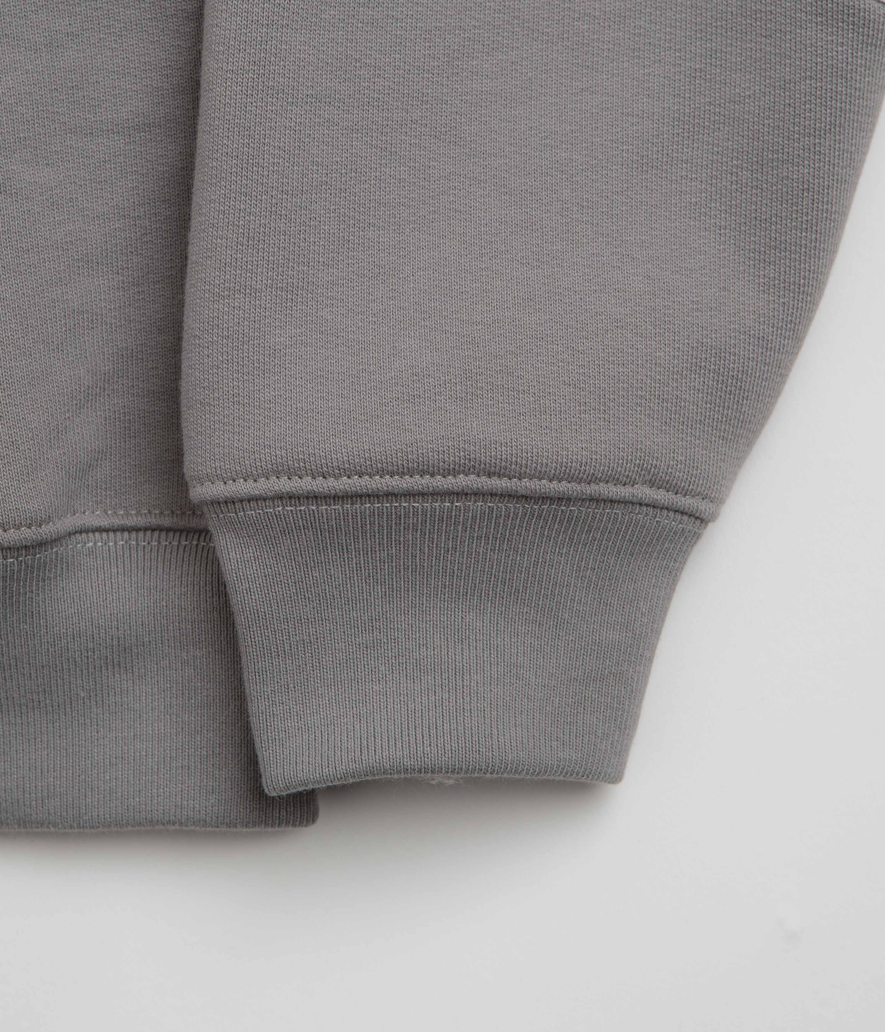 Butter Goods Tread Crewneck Sweatshirt - Concrete / Moss