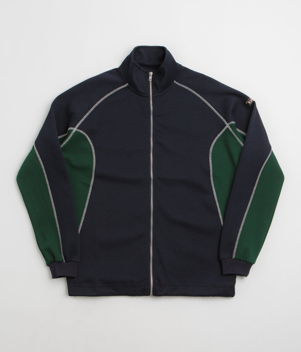 Butter Goods Warped Track Jacket - Navy