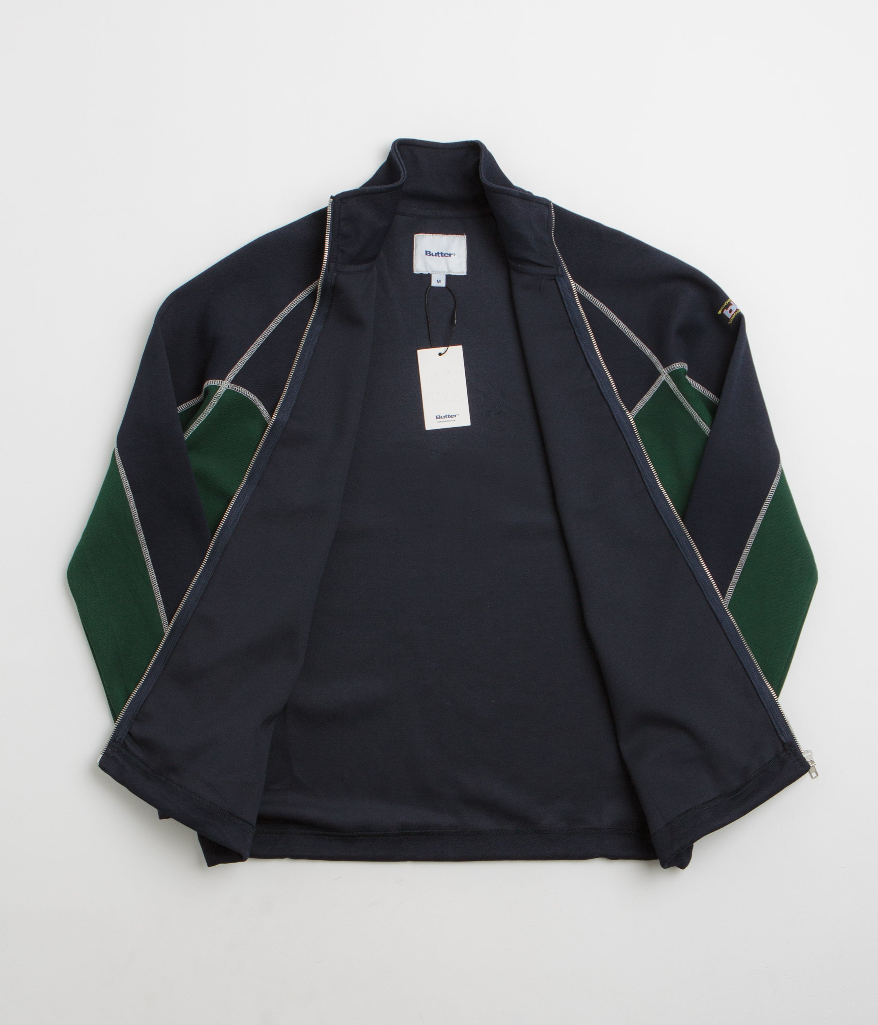 Butter Goods Warped Track Jacket - Navy