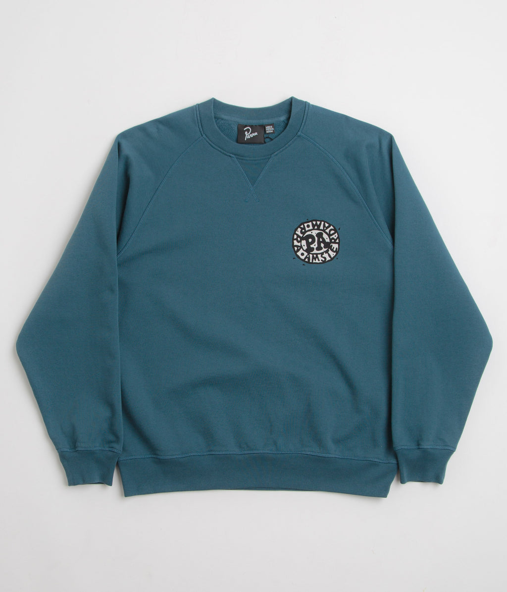 by Parra Amsterdammed Crewneck Sweatshirt - Washed Blue