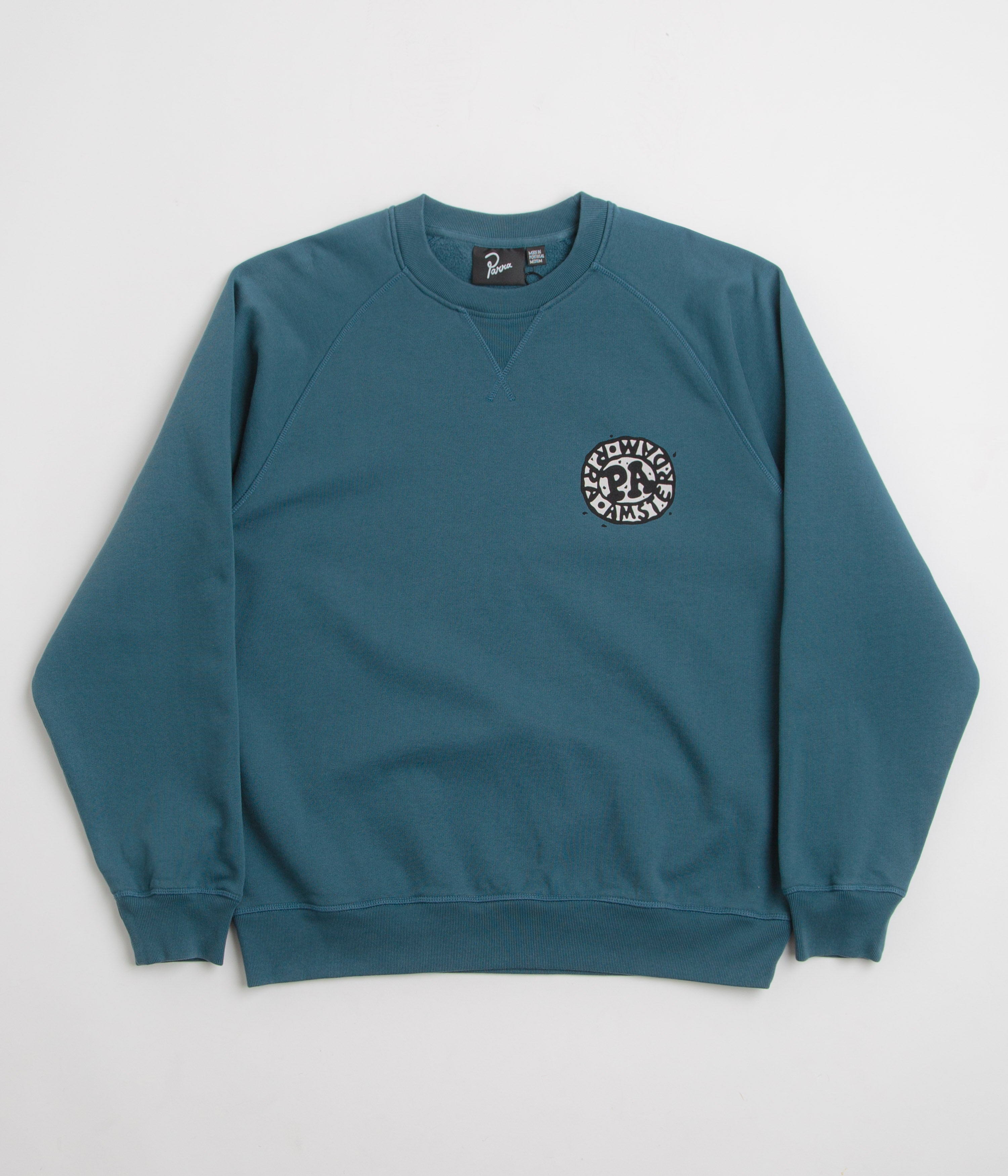 by Parra Amsterdammed Crewneck Sweatshirt - Washed Blue
