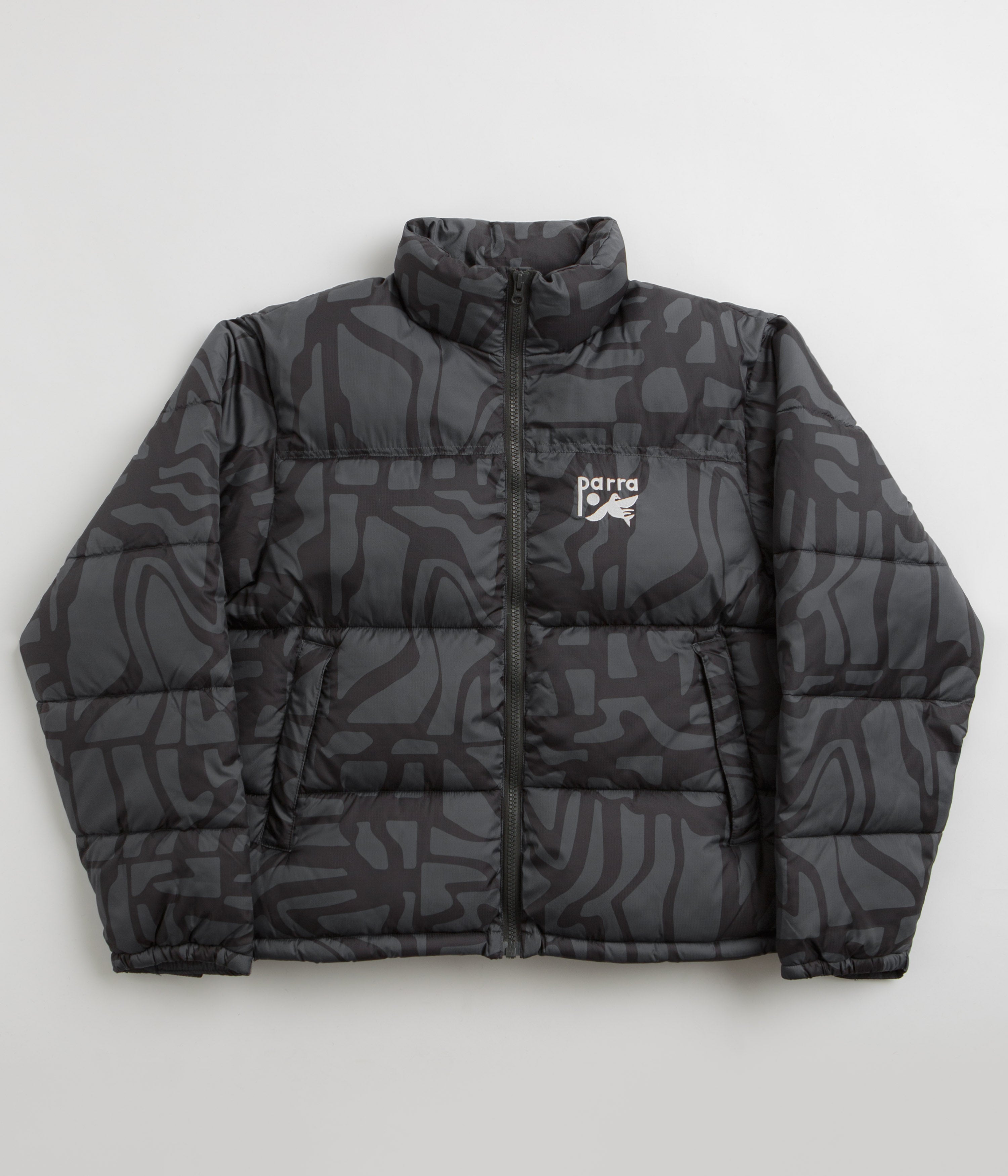 by Parra Broken FTP Puffer Jacket - Black