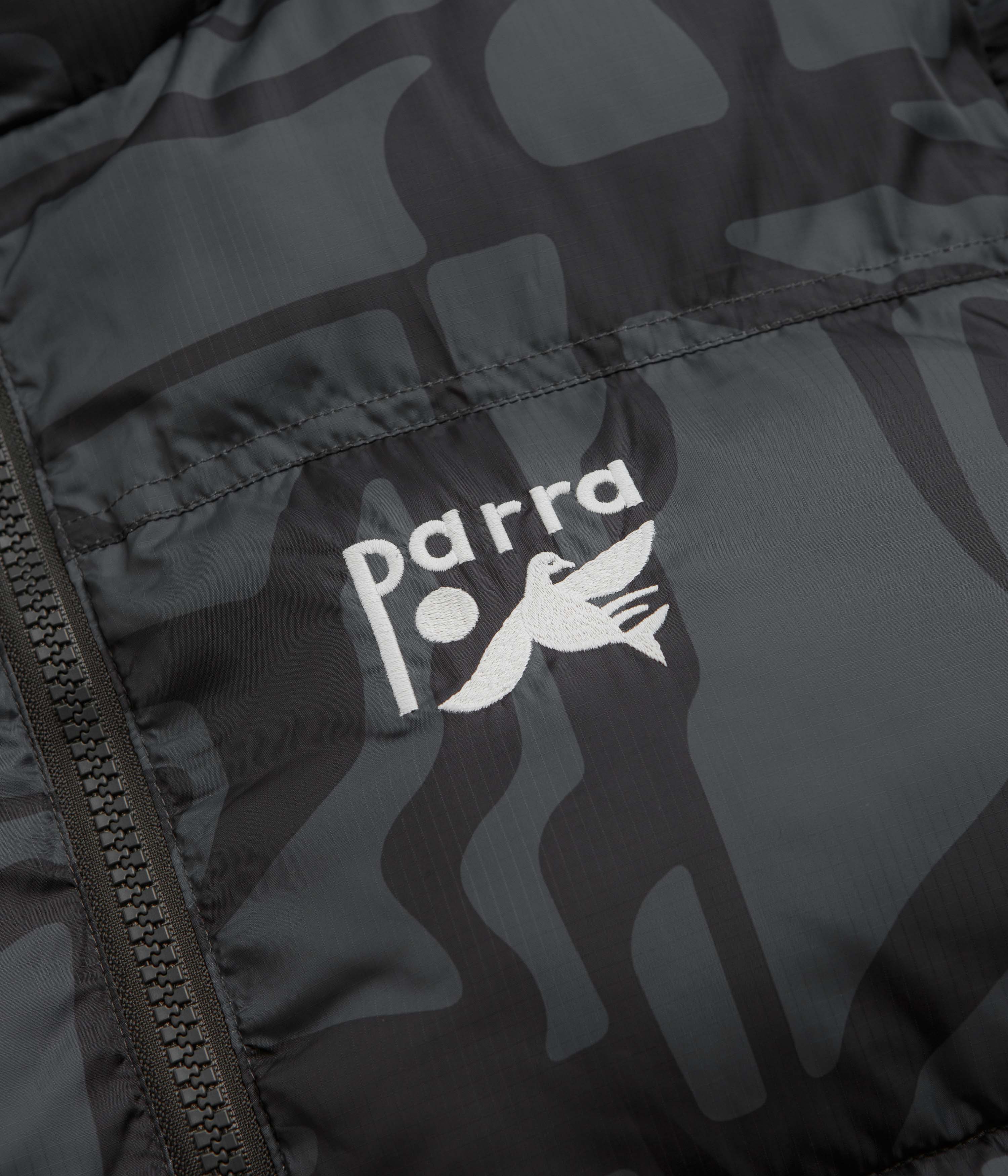 by Parra Broken FTP Puffer Jacket - Black