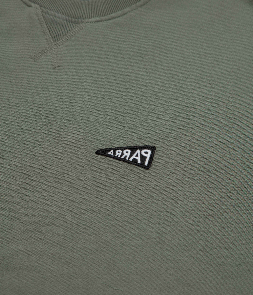 by Parra Flag Logo Crewneck Sweatshirt - Green