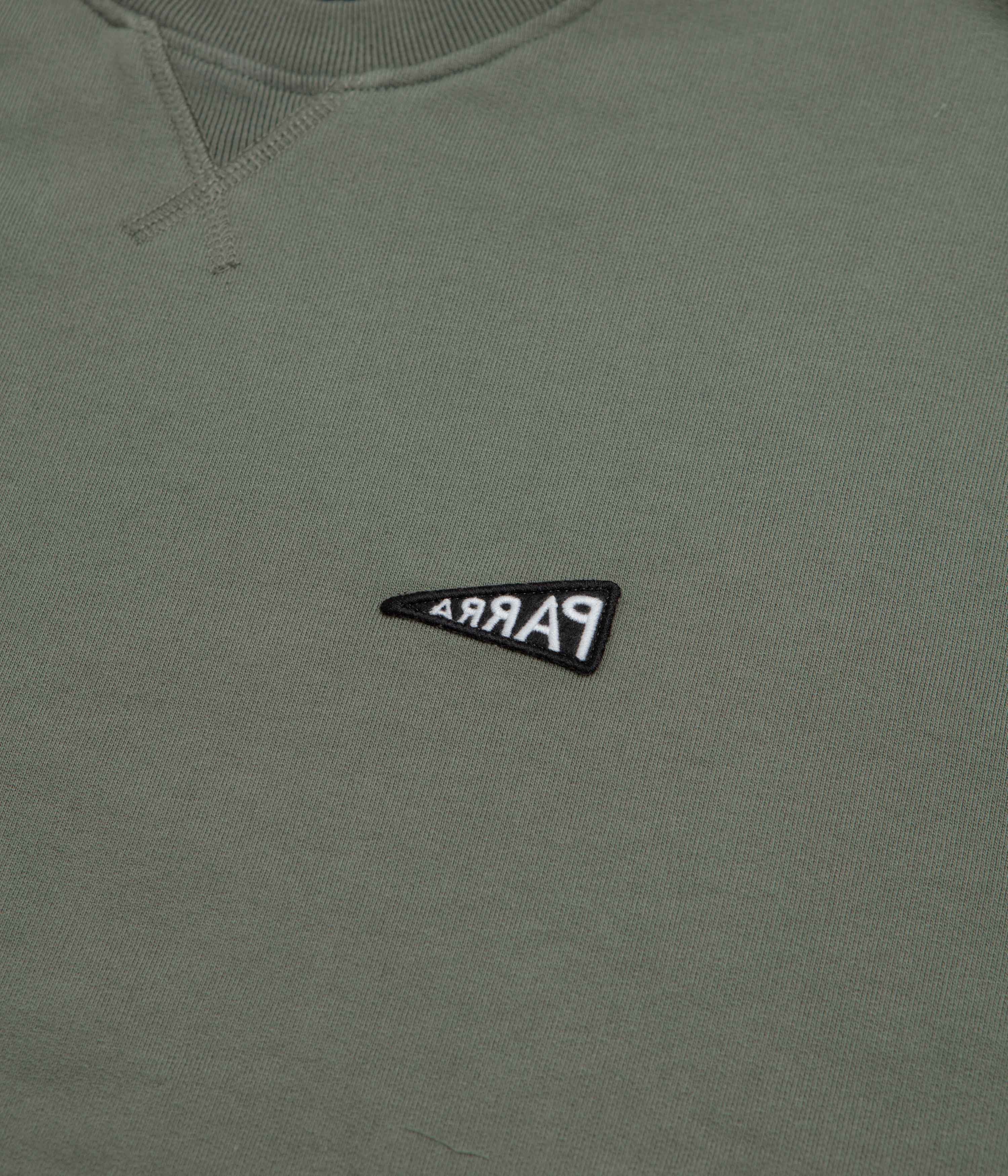 by Parra Flag Logo Crewneck Sweatshirt - Green