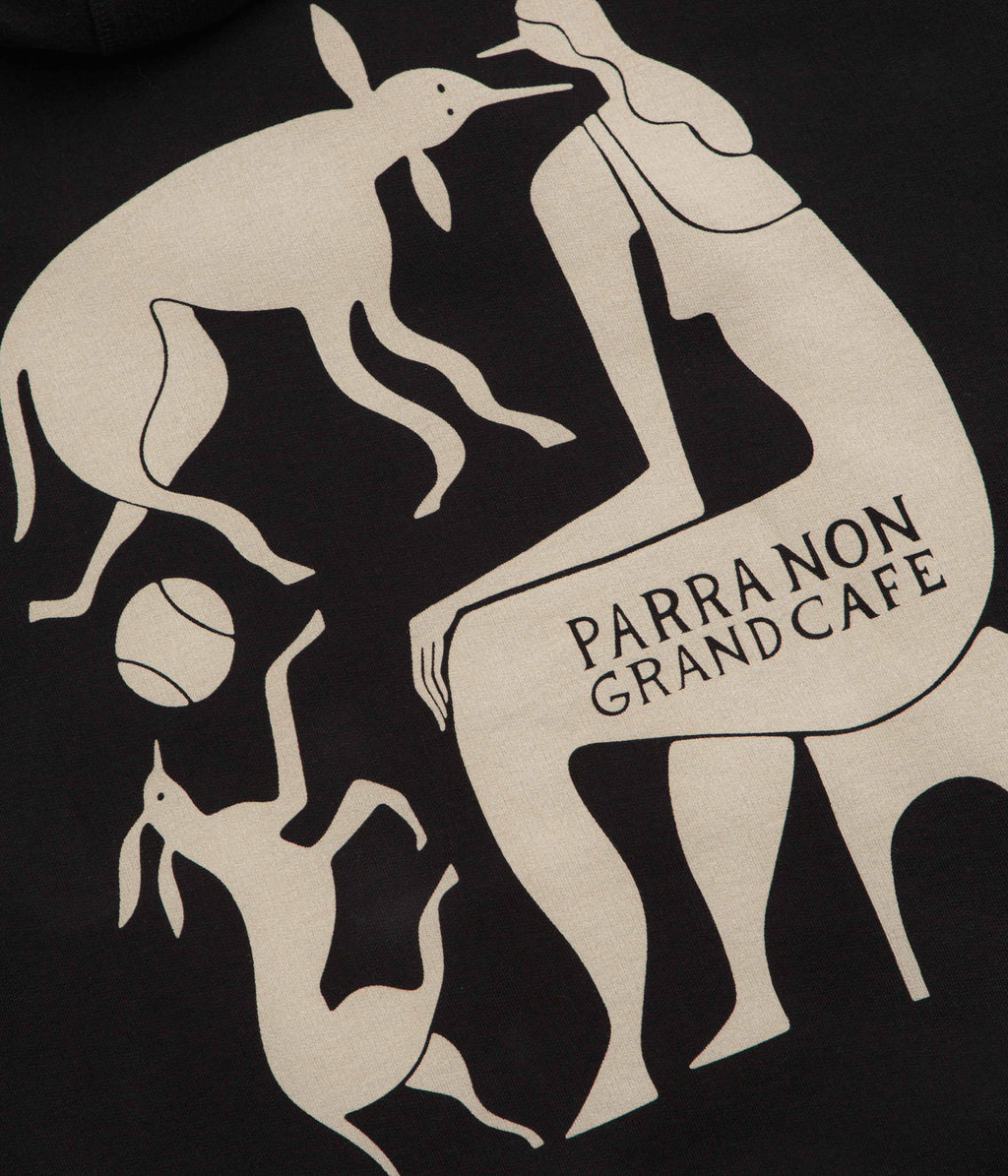by Parra Non Grand Cafe Hoodie - Black