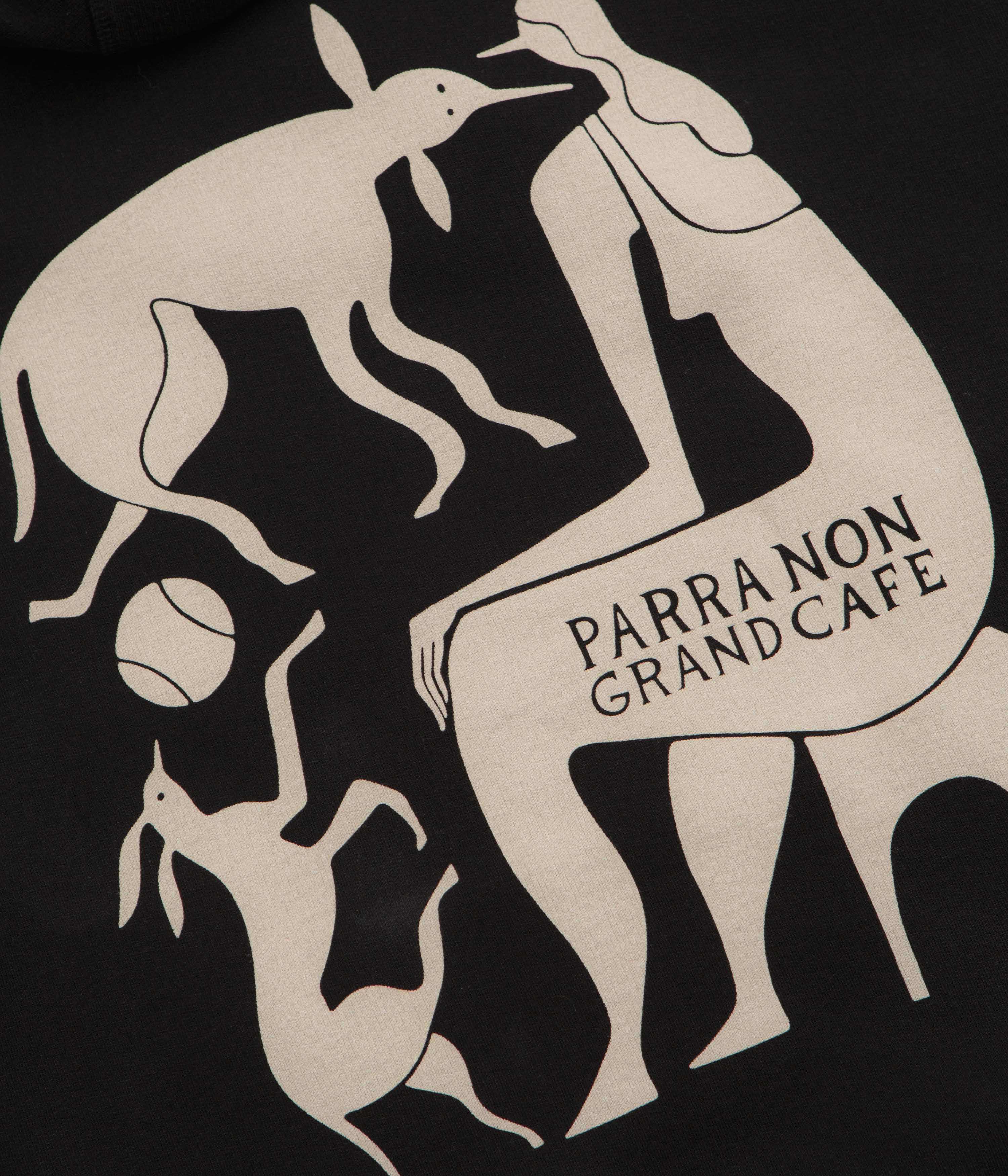 by Parra Non Grand Cafe Hoodie - Black