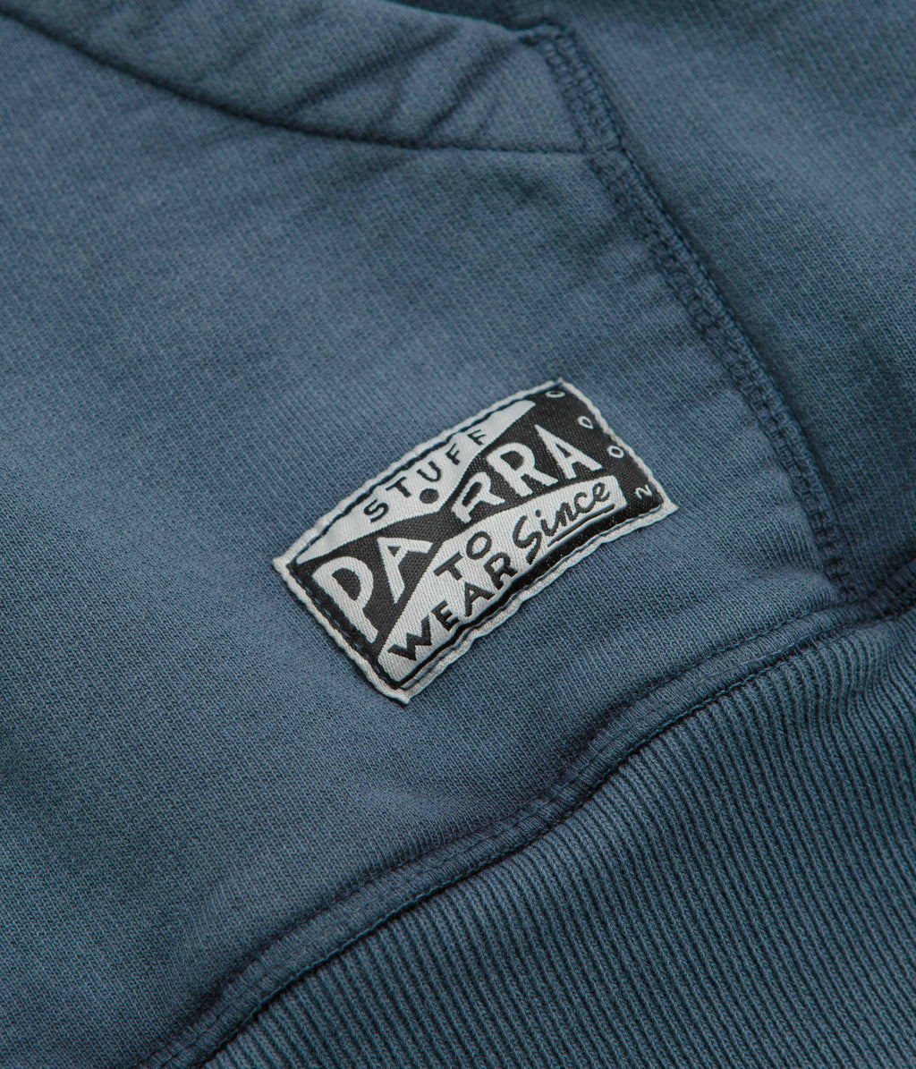 by Parra Not Fade Away Zip Hoodie - Washed Dark Grey