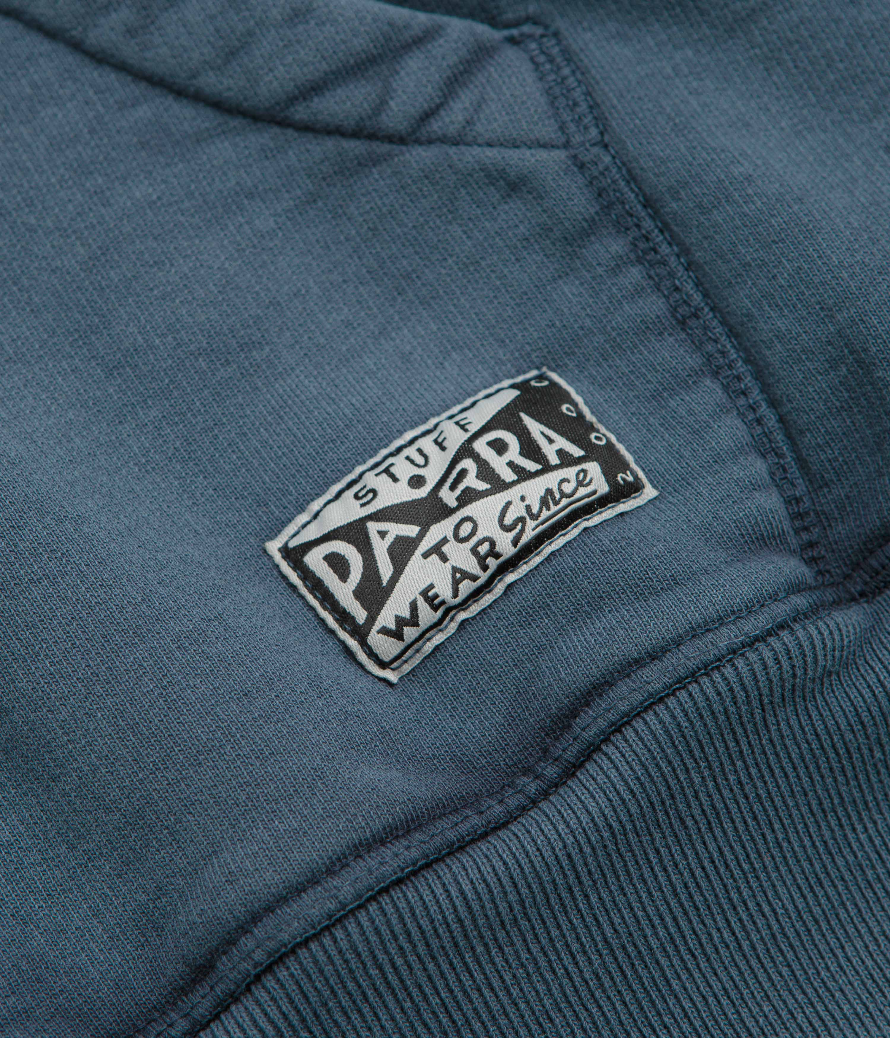by Parra Not Fade Away Zip Hoodie - Washed Dark Grey