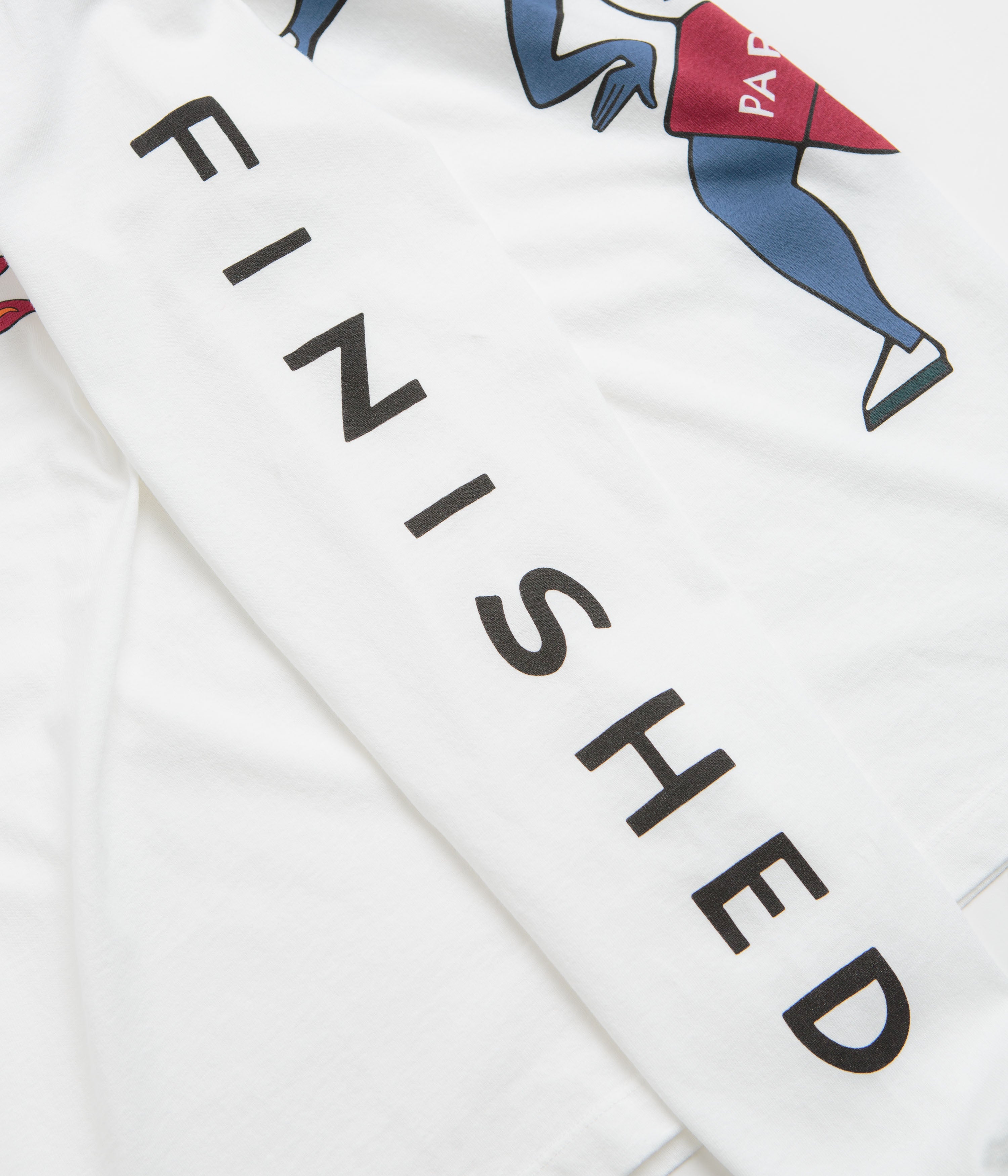 by Parra Not Finished Long Sleeve T-Shirt - White