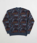 by Parra Repeat FTP Booster Knitted Sweatshirt - Blue