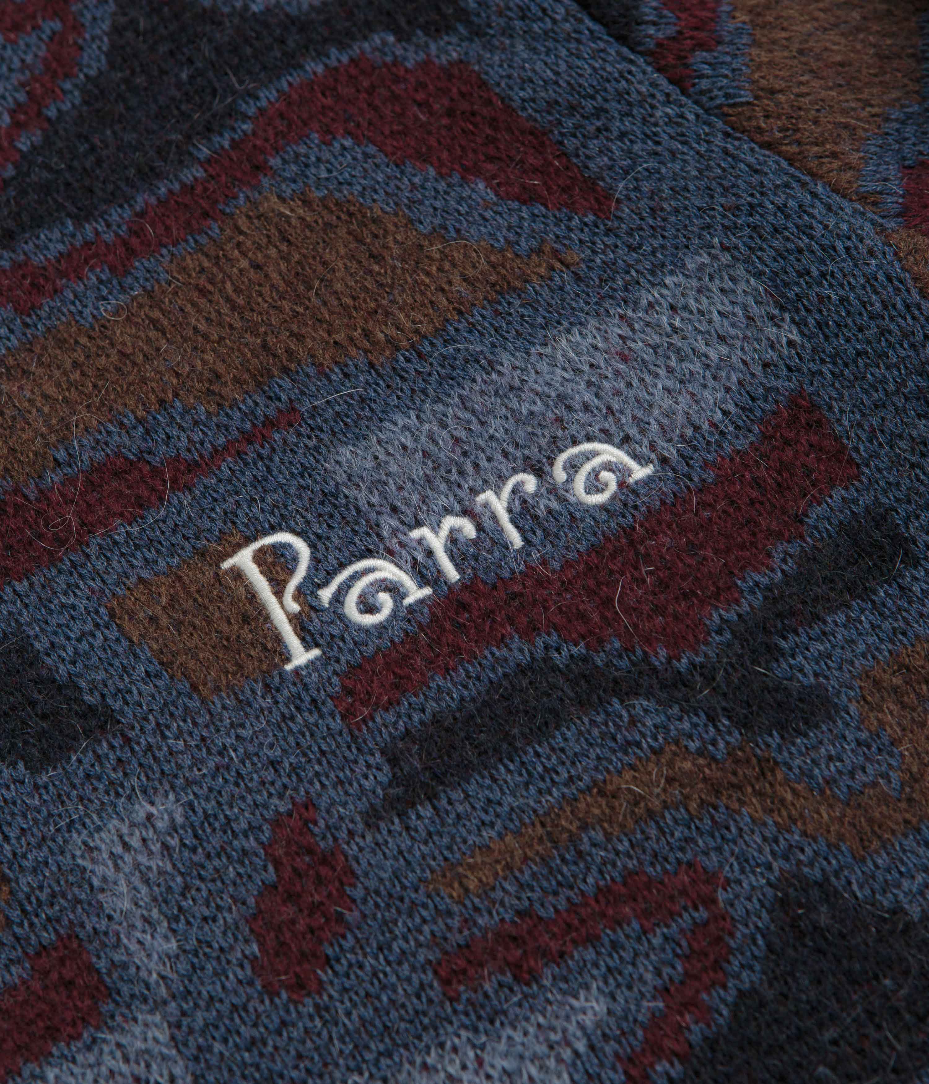 by Parra Repeat FTP Booster Knitted Sweatshirt - Blue