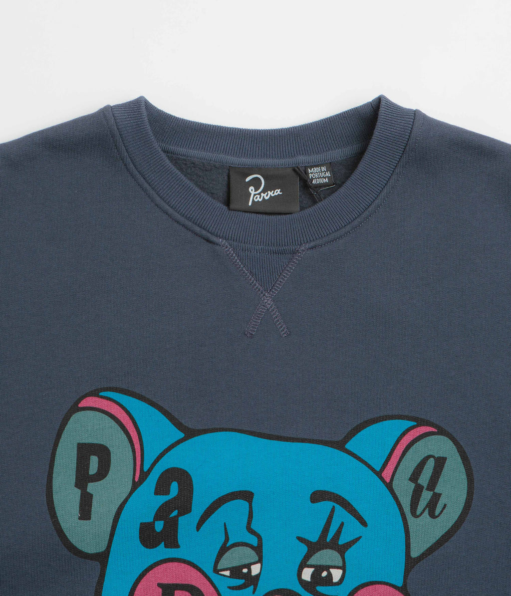 by Parra Tired Champione Crewneck Sweatshirt - Navy Blue