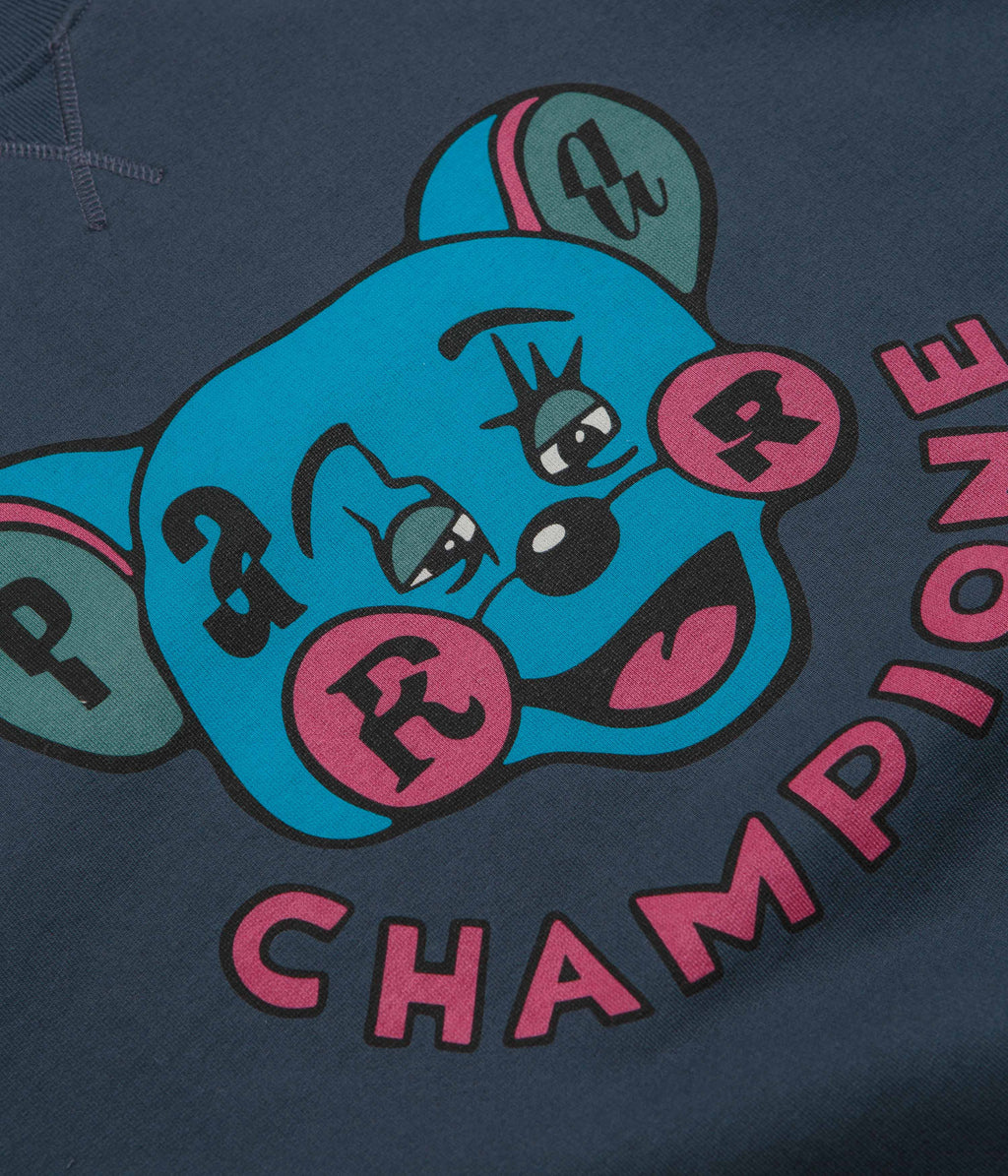 by Parra Tired Champione Crewneck Sweatshirt - Navy Blue