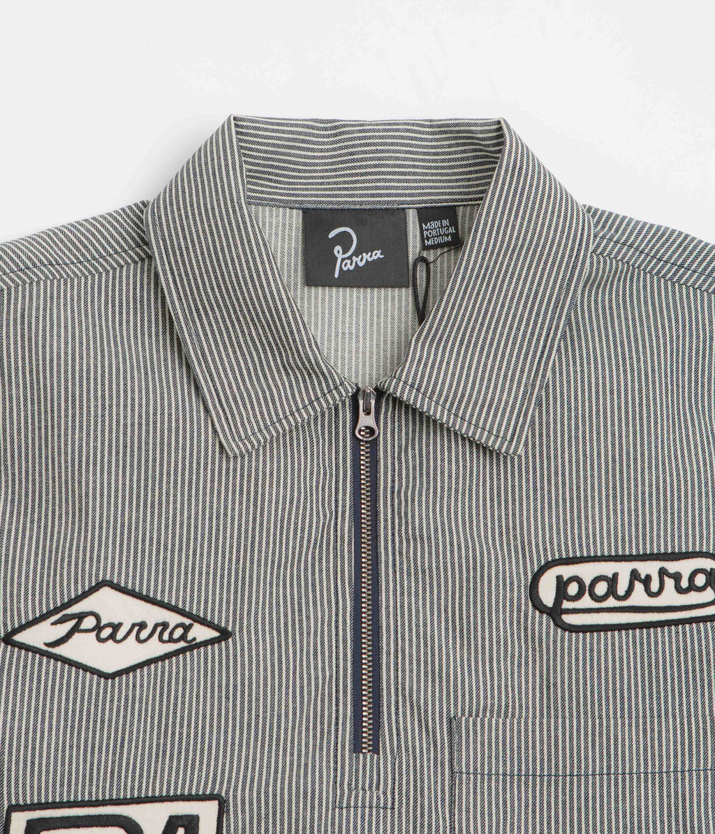 by Parra Work Later Short Sleeve Shirt - Blue