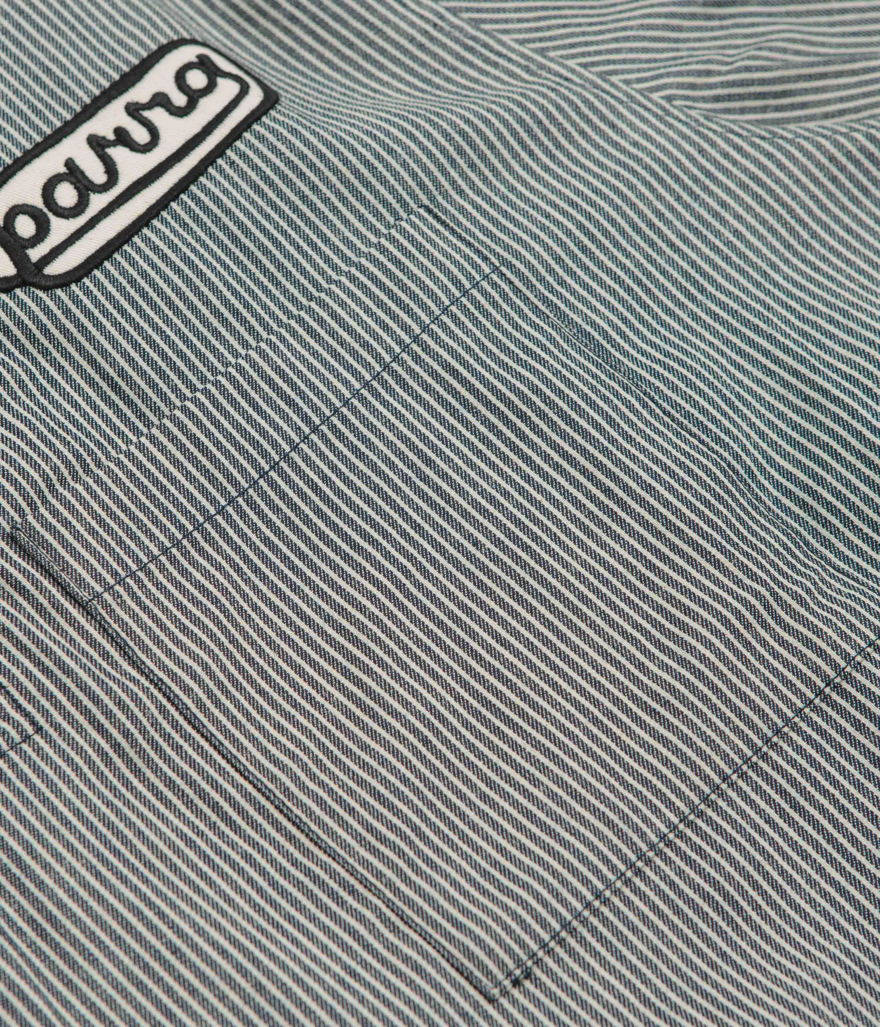 by Parra Work Later Short Sleeve Shirt - Blue