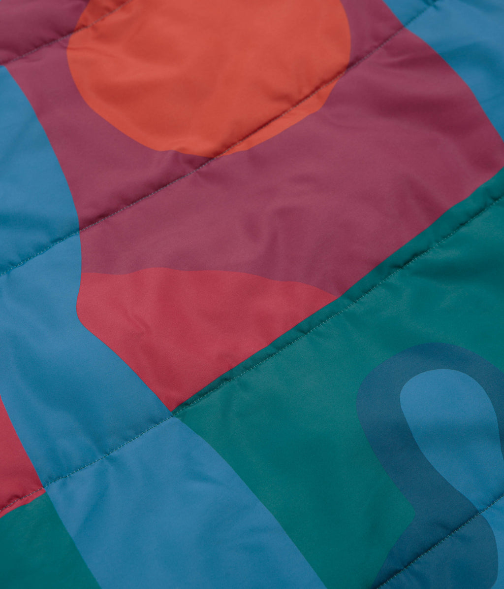 by Parra Protect The Sun Reversible Puffer Jacket - Brown