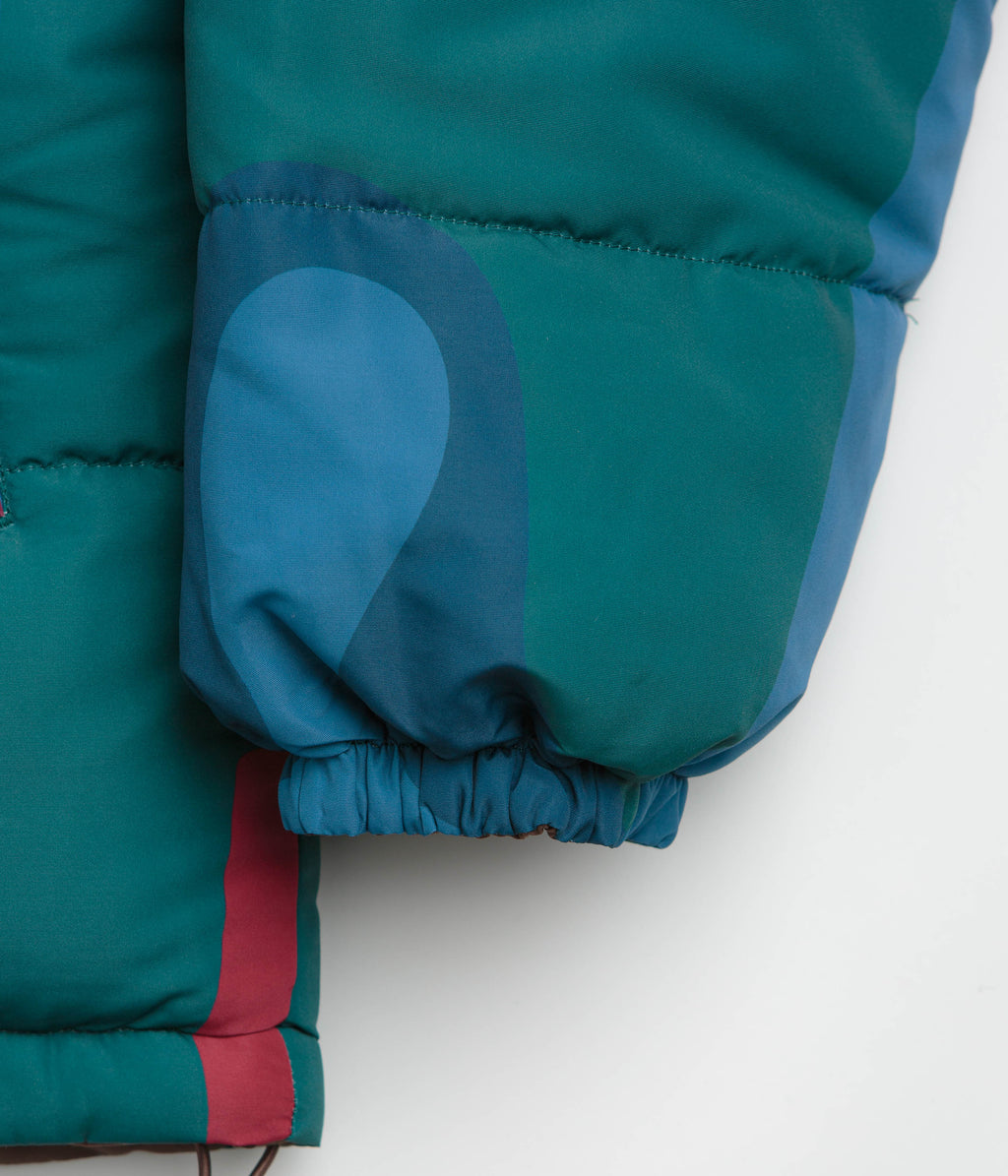 by Parra Protect The Sun Reversible Puffer Jacket - Brown