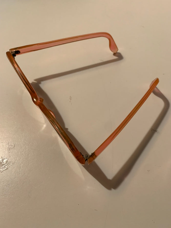 Caramel Plastic Frame Sunglasses Smoky Green Lenses circa 1940s