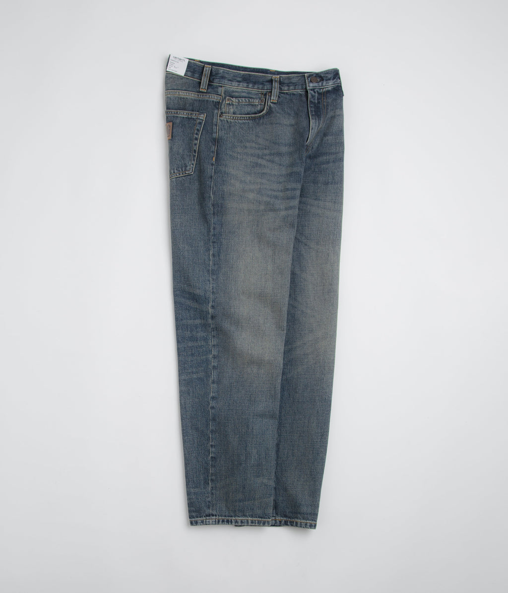 Carhartt Aaron Pants - Blue Worn Used Wash