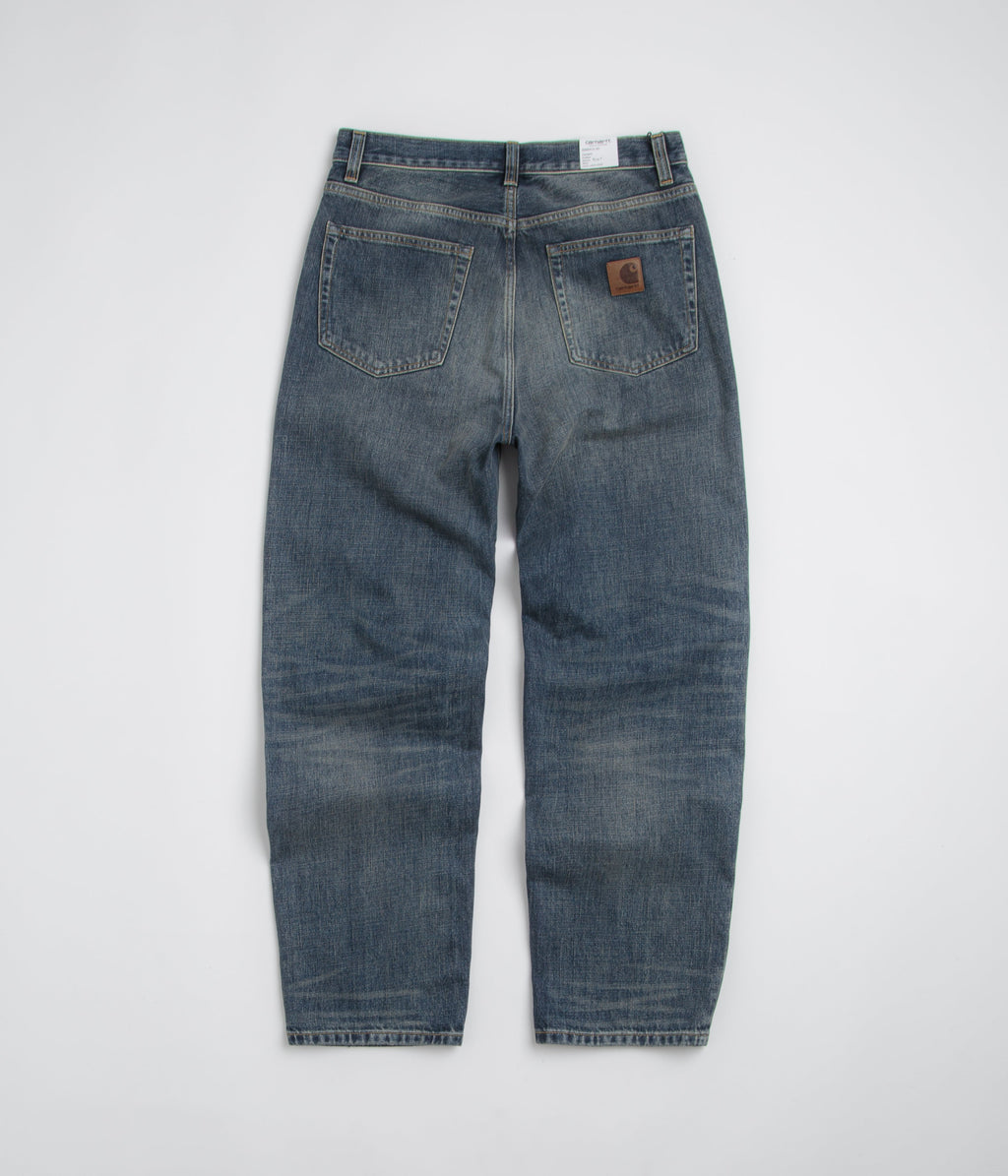 Carhartt Aaron Pants - Blue Worn Used Wash
