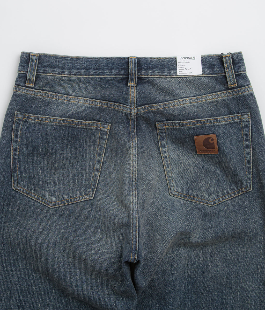 Carhartt Aaron Pants - Blue Worn Used Wash