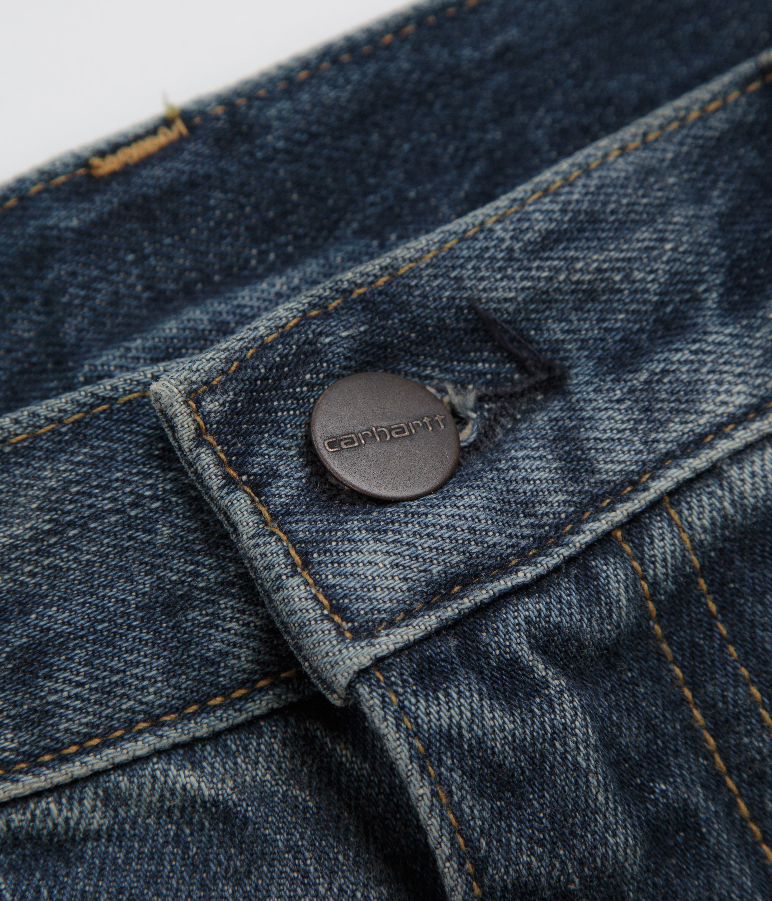 Carhartt Aaron Pants - Blue Worn Used Wash