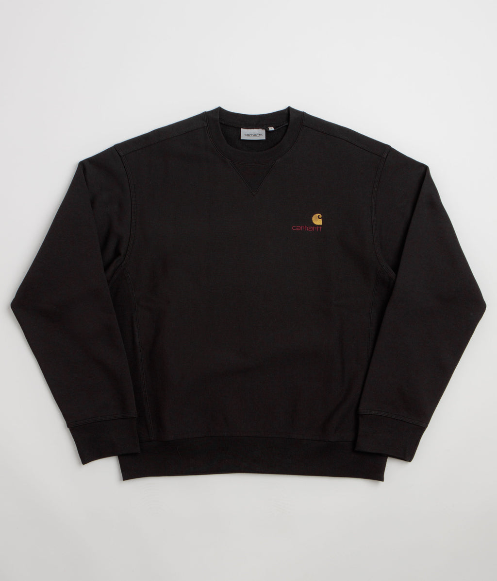 Carhartt American Script Crewneck Sweatshirt - Black