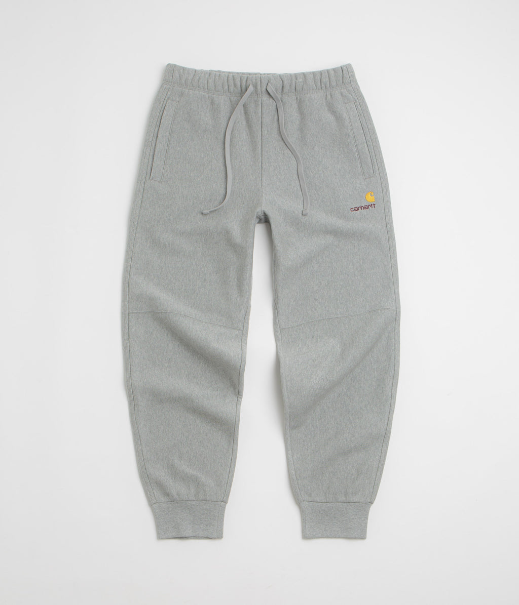 Carhartt American Script Sweatpants - Grey Heather